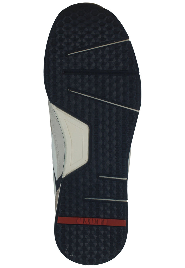 Lloyd Sneaker Nubukleder/Textil Weiß/Blau