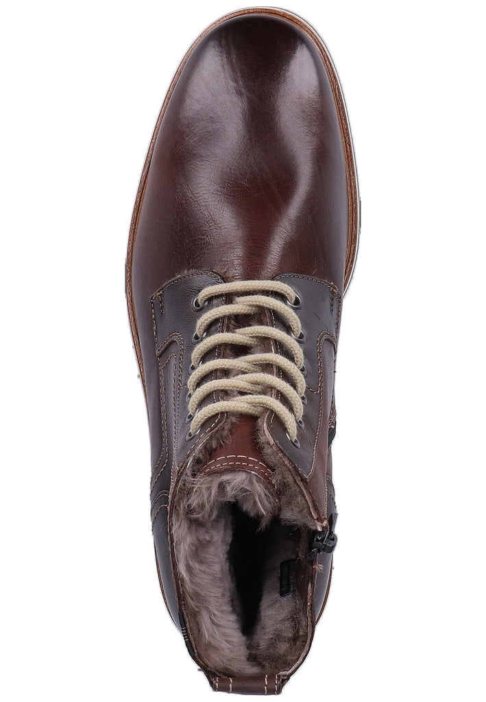 Lloyd Stiefelette Glattleder Mittelbraun Warmfutter