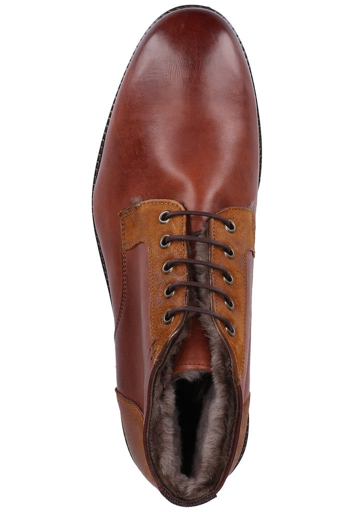Lloyd Stiefelette Glattleder Mittelbraun Warmfutter