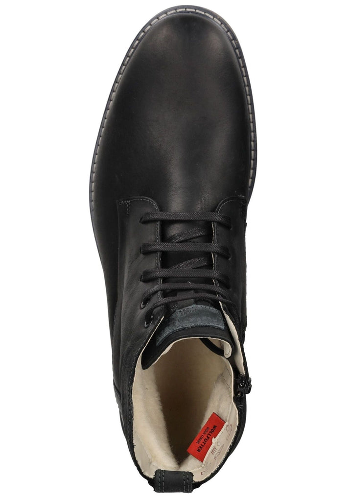 Lloyd Stiefelette Leder Schwarz/Blau Warmfutter