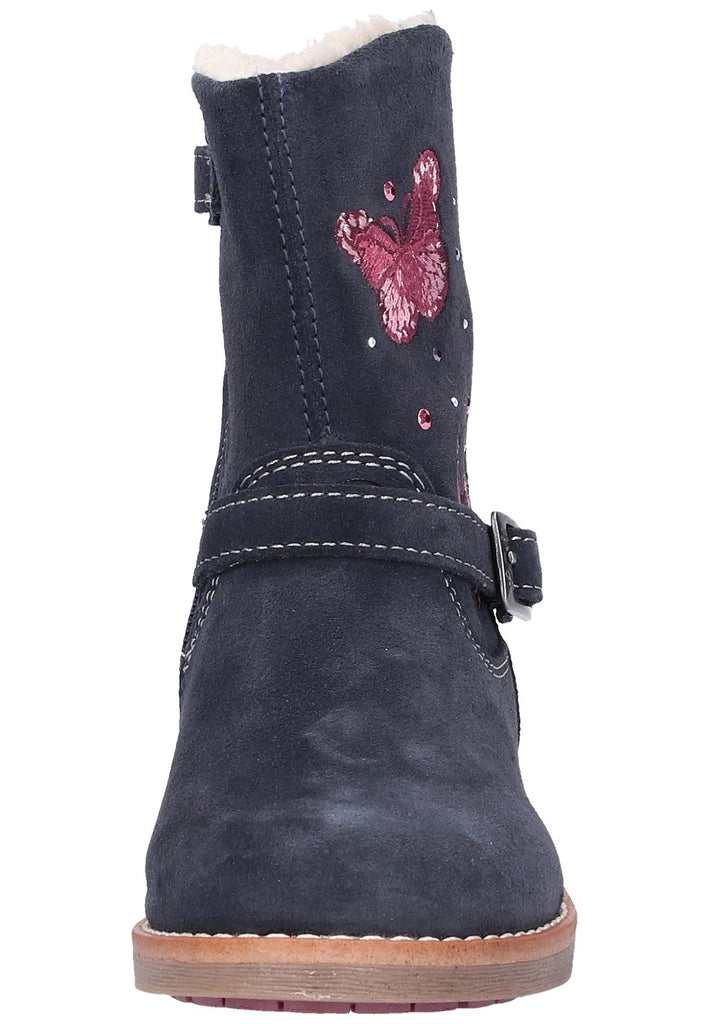 Lurchi Stiefel Leder Blau Warmfutter