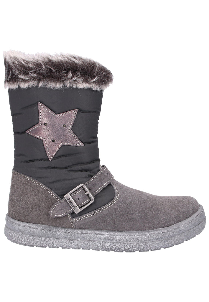 Lurchi Stiefel Leder/Textil Grau