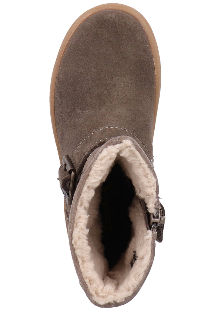 Lurchi Stiefel Nubukleder Beige Warmfutter