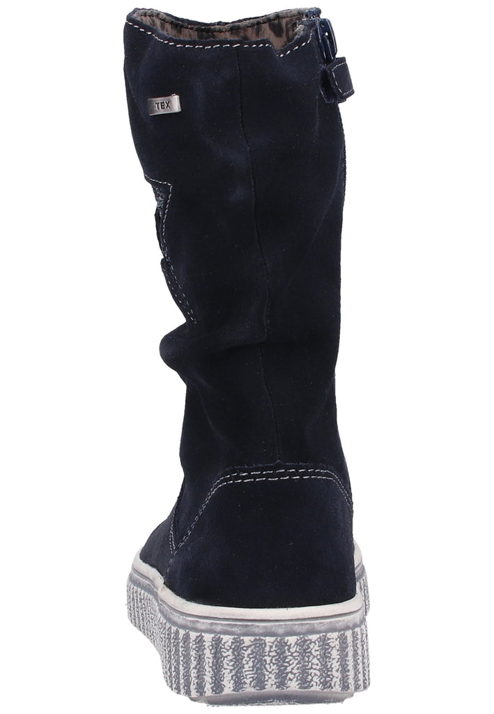 Lurchi Stiefel Veloursleder Blau