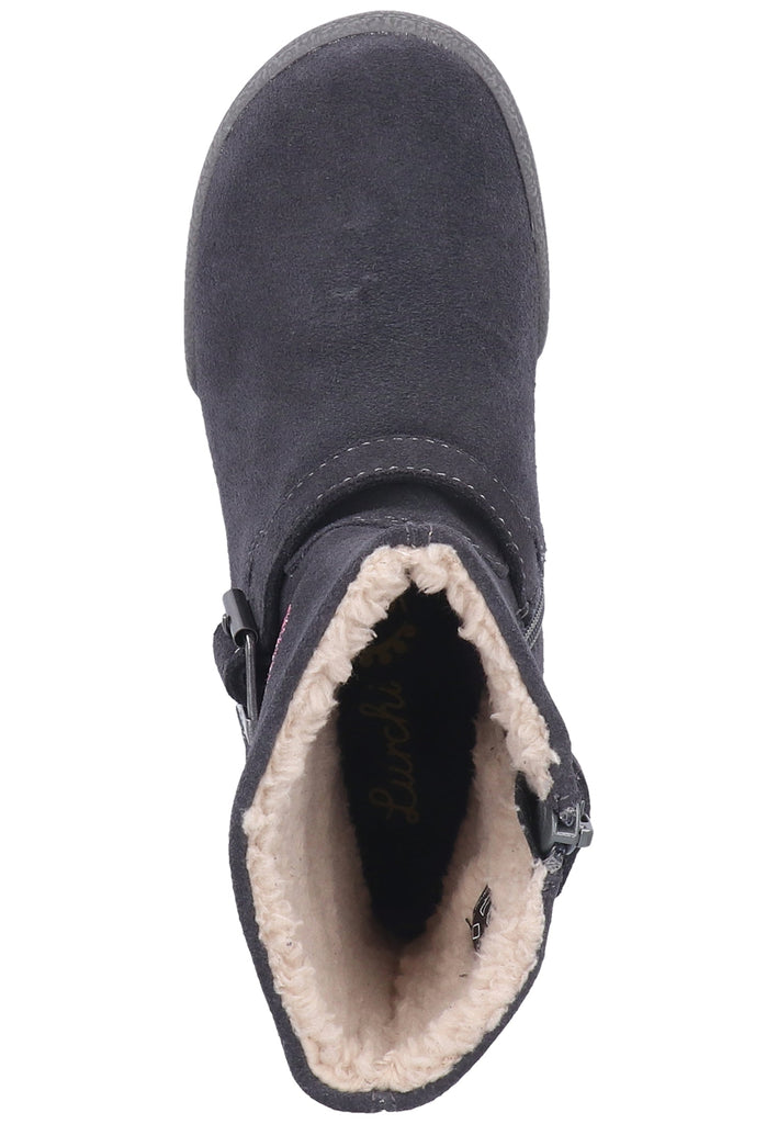 Lurchi Stiefel Veloursleder Grau Warmfutter