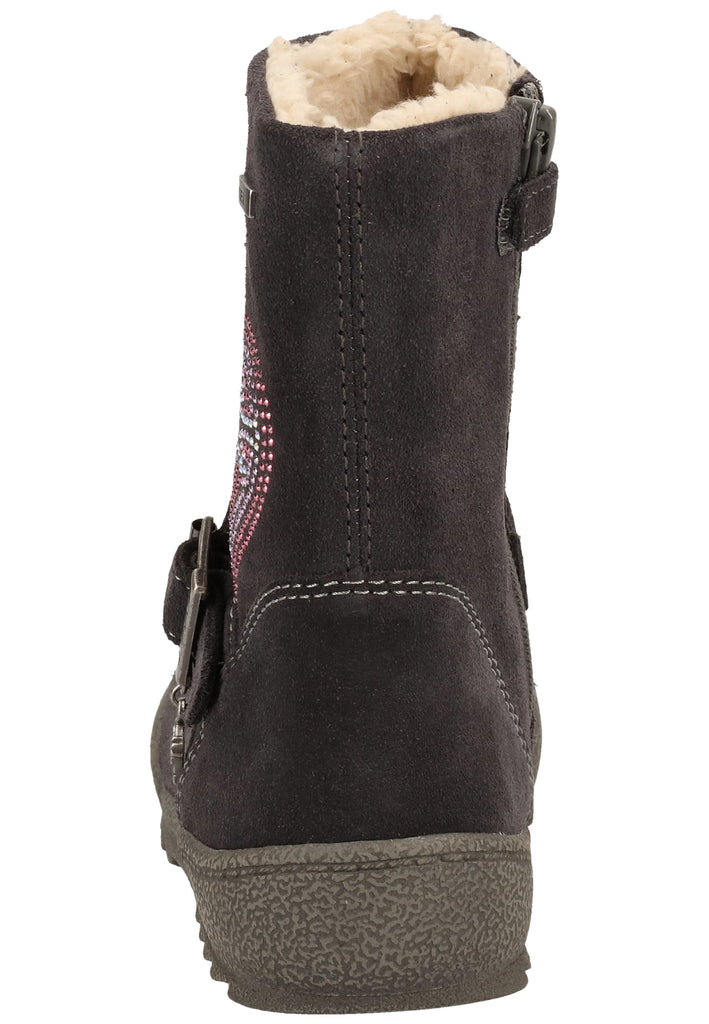 Lurchi Stiefel Veloursleder Grau Warmfutter