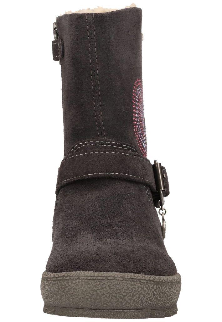 Lurchi Stiefel Veloursleder Grau Warmfutter