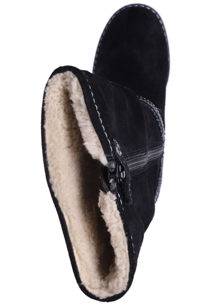 Lurchi Stiefel Veloursleder/Synthetik Schwarz