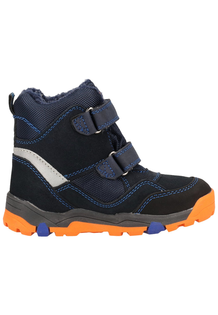Lurchi Stiefel Veloursleder/Textil Blau Warmfutter