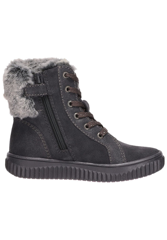 Lurchi Stiefel Veloursleder/Textil Charcoal Warmfutter