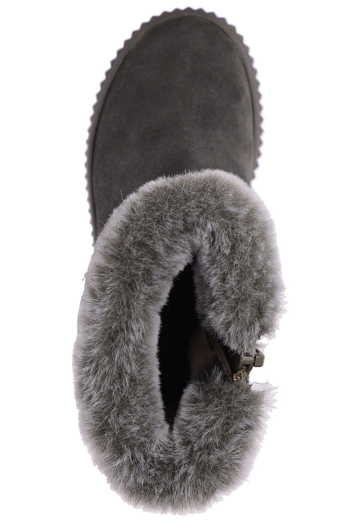 Lurchi Stiefel Veloursleder/Textil Dunkelgrün Warmfutter