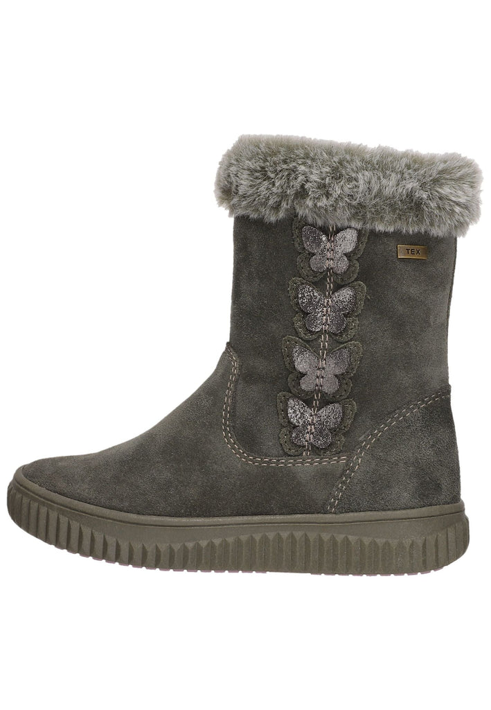 Lurchi Stiefel Veloursleder/Textil Dunkelgrün Warmfutter