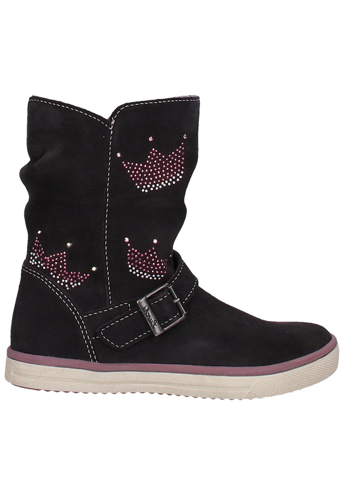 Lurchi Stiefelette Leder Dunkelgrau