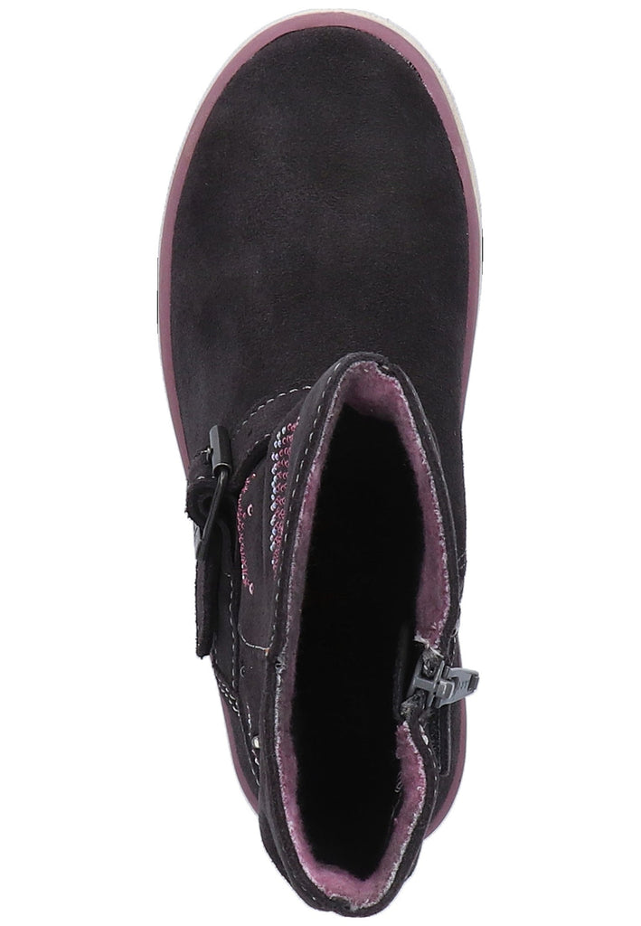 Lurchi Stiefelette Leder Dunkelgrau