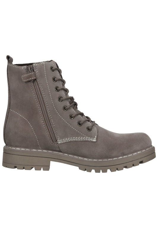 Lurchi Stiefelette Leder Taupe Warmfutter