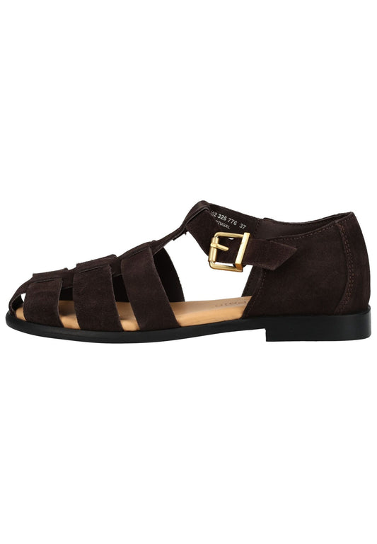 Marc O Polo Sandalen Veloursleder Coffee
