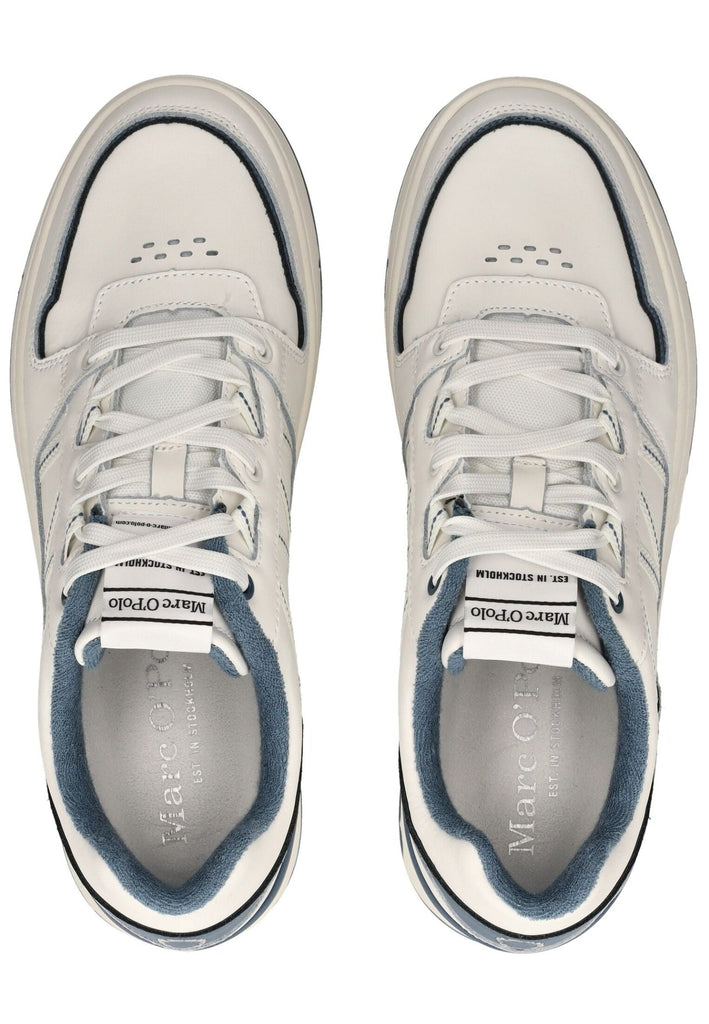 Marc O Polo Sneaker Leder Weiß/Blau