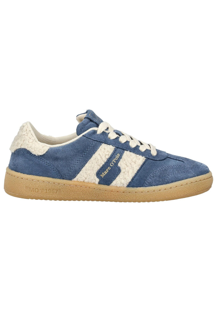 Marc O Polo Sneaker Veloursleder Blau/Beige