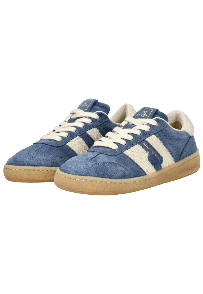 Marc O Polo Sneaker Veloursleder Blau/Beige