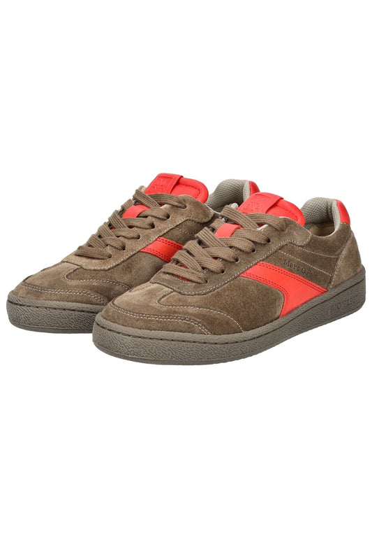 Marc O Polo Sneaker Veloursleder Braun/Rot