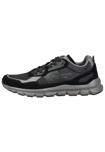 Marc O Polo Sneaker Veloursleder/Mesh Schwarz/Grau