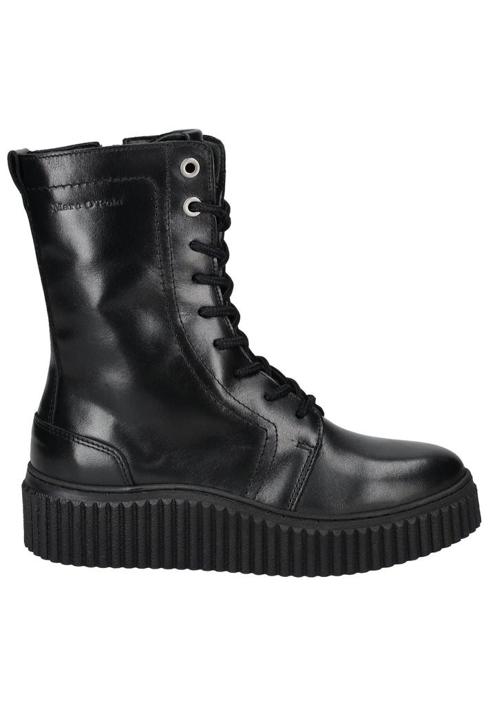 Marc O Polo Stiefelette Glattleder Schwarz