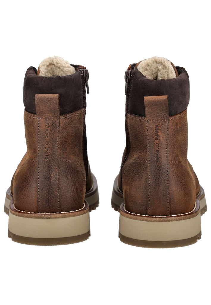 Marc O Polo Stiefelette Nubukleder Dunkelbraun Warmfutter