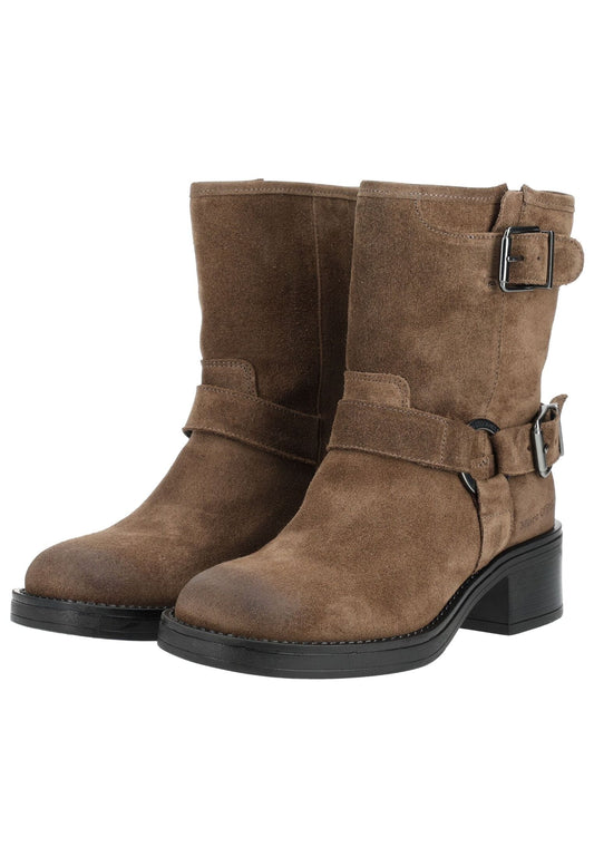 Marc O Polo Stiefelette Veloursleder Braun