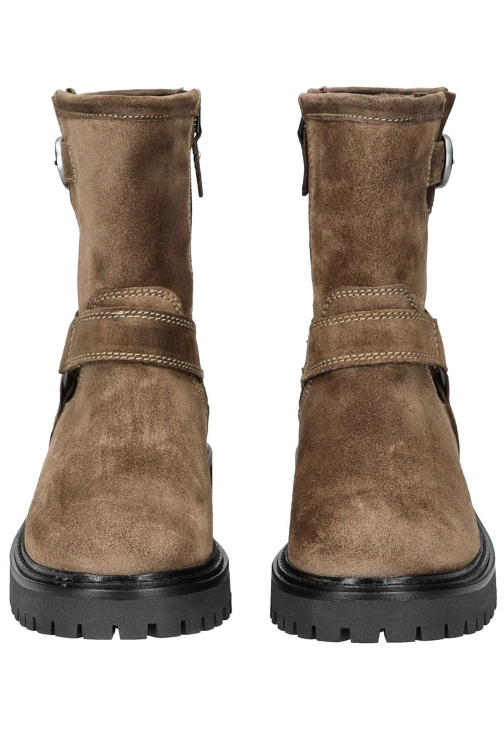 Marc O Polo Stiefelette Veloursleder Taupe Warmfutter