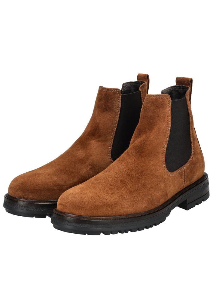 Marc O Polo Stiefelette Veloursleder/Textil Cognac