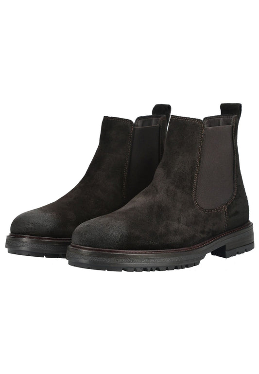 Marc O Polo Stiefelette Veloursleder/Textil Kaffee