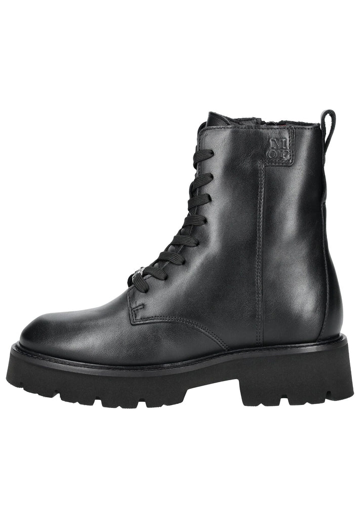 Stiefeletten Marc O Polo Stiefelette Glattleder Schwarz Warmfutter