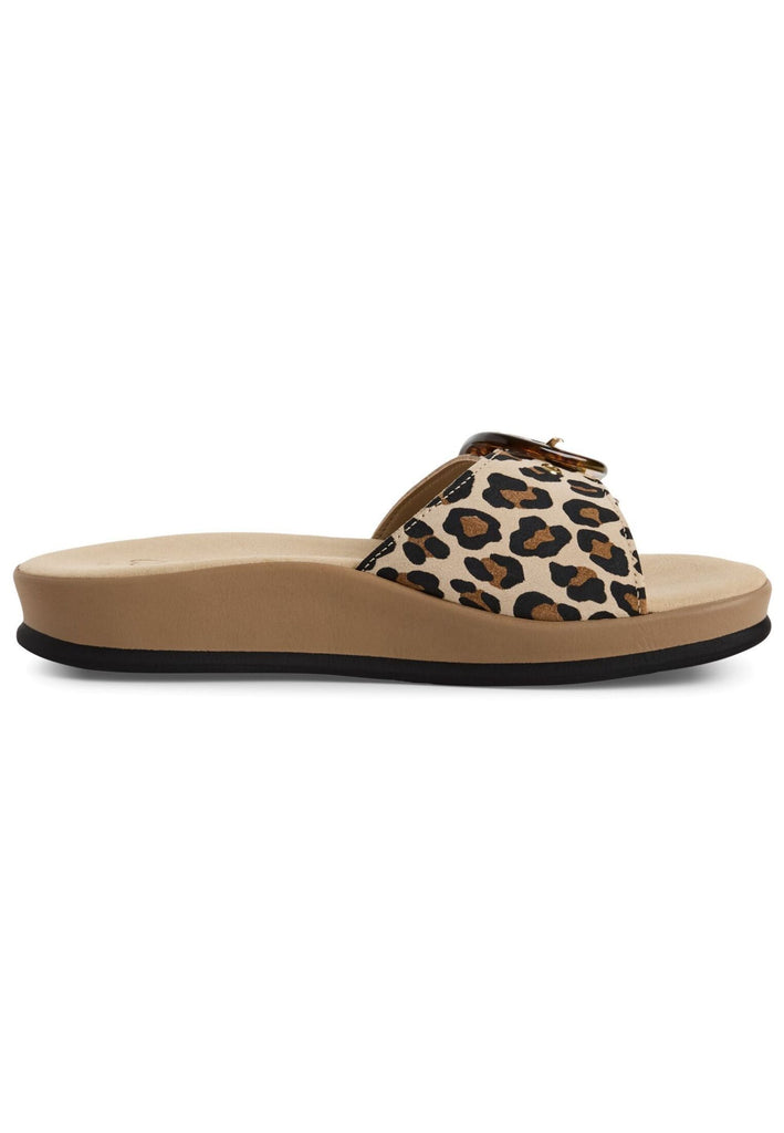 Marco Tozzi Pantoletten Leder Leopard