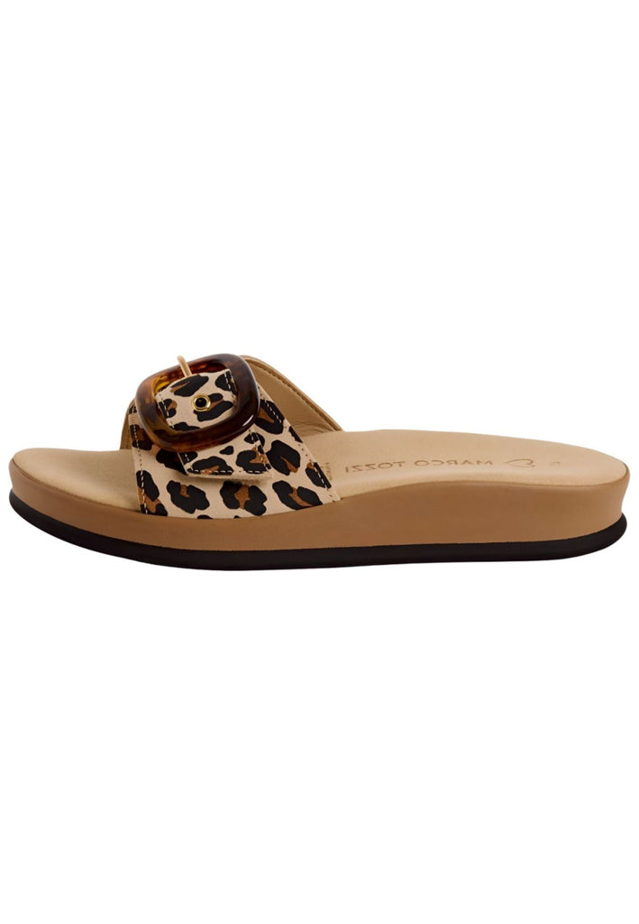 Marco Tozzi Pantoletten Leder Leopard
