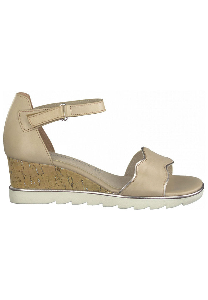 Marco Tozzi Sandalen Leder/Synthetik Beige