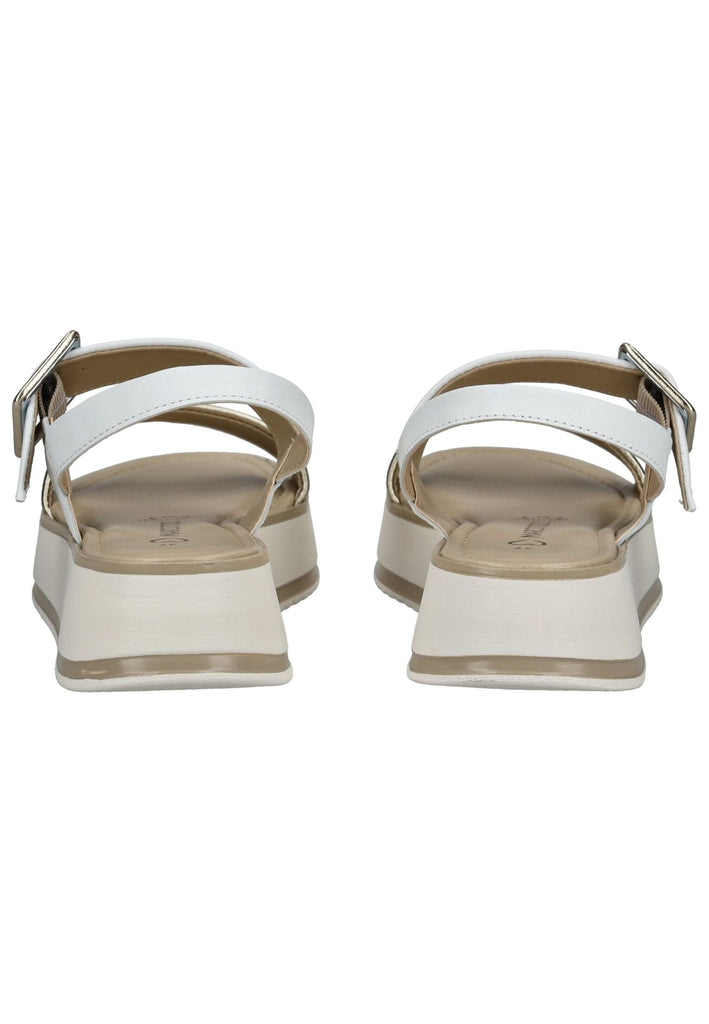 Marco Tozzi Sandalen Leder Weiß/Gold