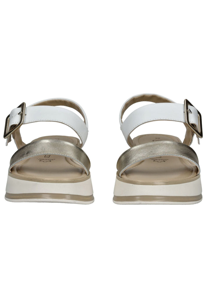 Marco Tozzi Sandalen Leder Weiß/Gold