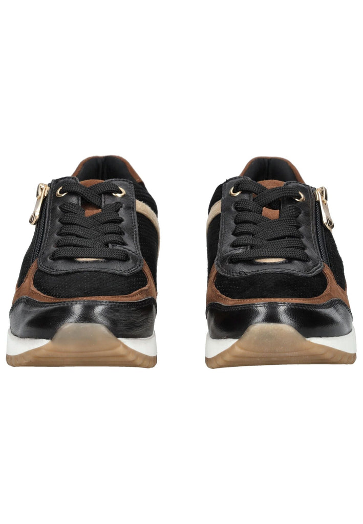 Marco Tozzi Sneaker Leder/Textil Schwarz/Braun