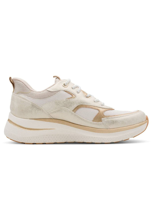 Marco Tozzi Sneaker Lederimitat/Textil Dune