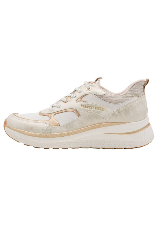 Marco Tozzi Sneaker Lederimitat/Textil Dune