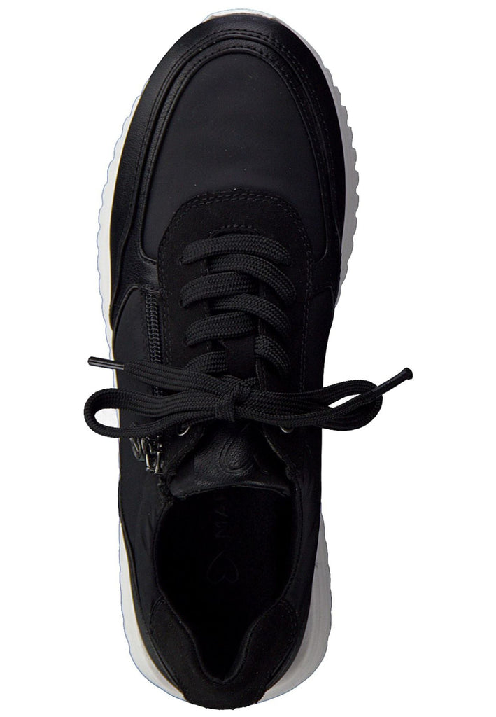 Marco Tozzi Sneaker Lederimitat/Textil Schwarz Kombi