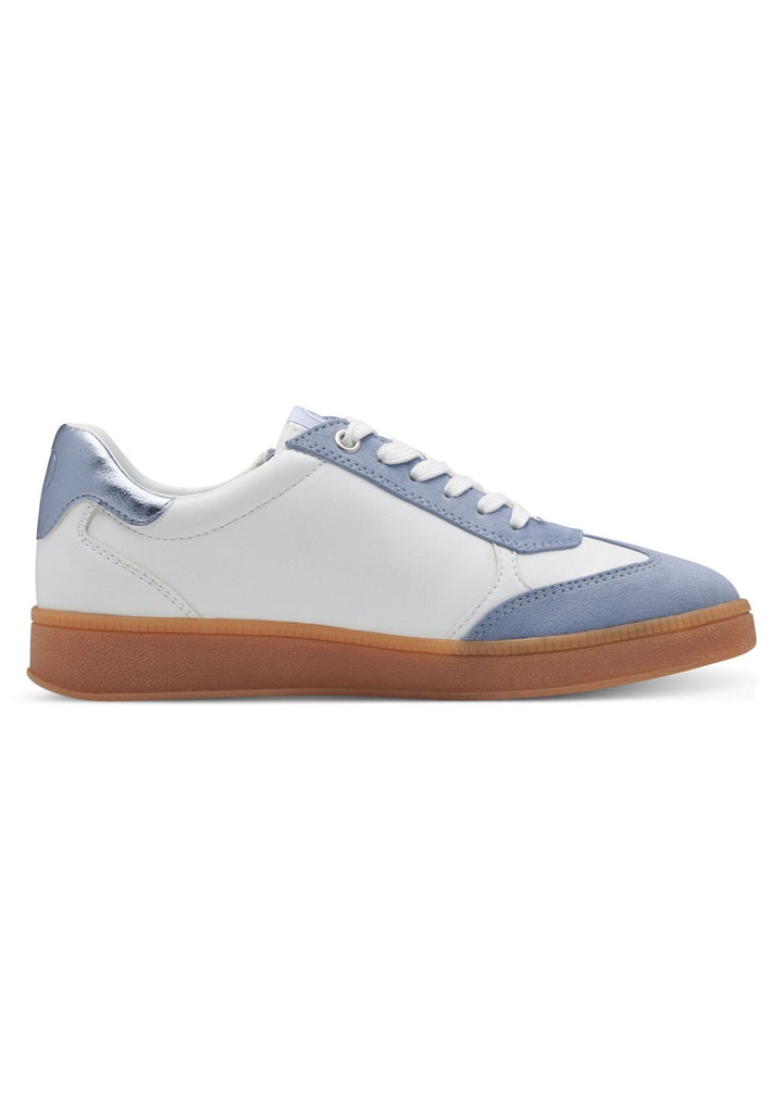Marco Tozzi Sneaker Lederimitat/Textil Weiß/Blau