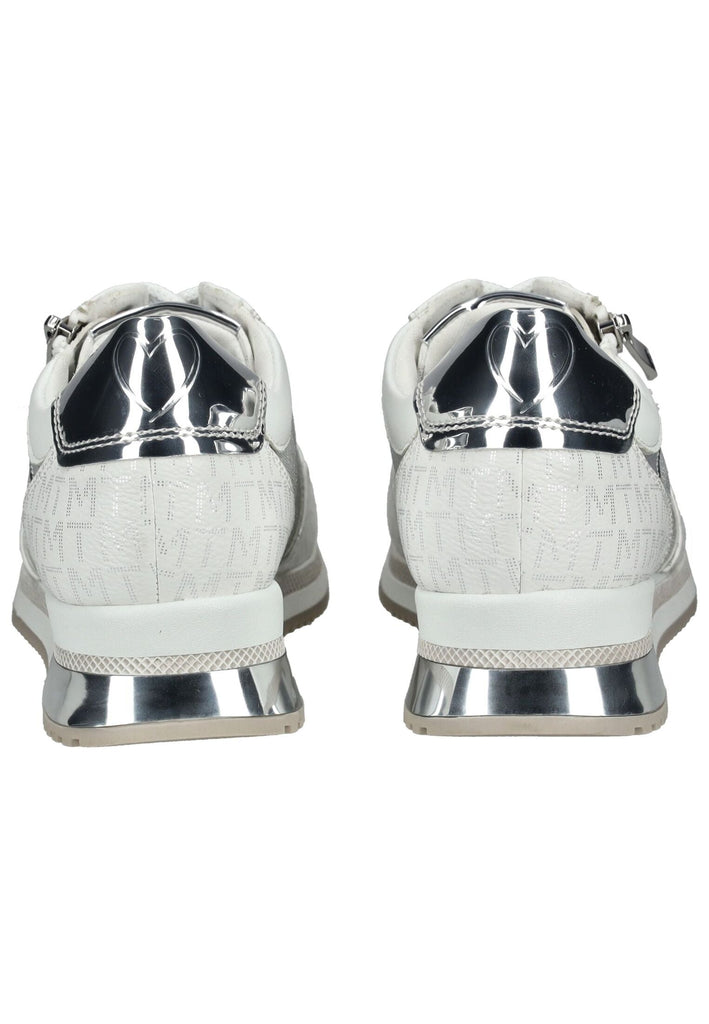 Marco Tozzi Sneaker Lederimitat/Textil Weiß/Silber
