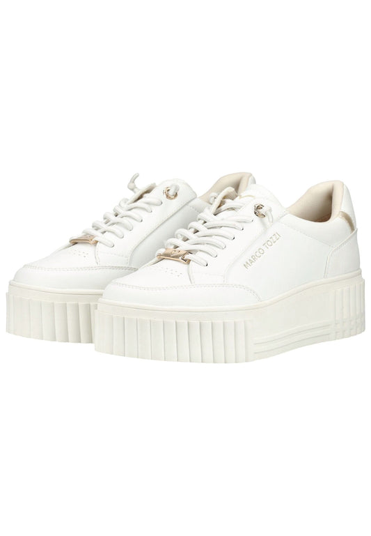 Marco Tozzi Sneaker Lederimitat Weiß