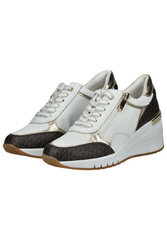 Marco Tozzi Sneaker Lederimitat Weiß/Schwarz