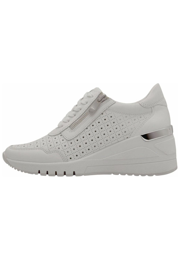 Sneaker Marco Tozzi Sneaker Leder/Synthetik Weiß
