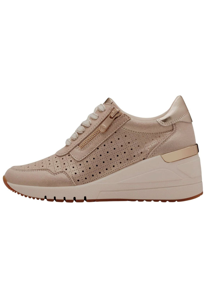 Sneaker Marco Tozzi Sneaker Leder/Textil Platinum