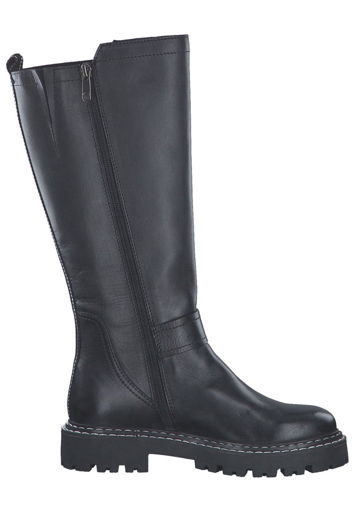 Marco Tozzi Stiefel Leder Schwarz