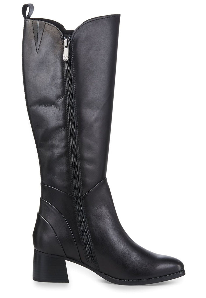 Marco Tozzi Stiefel Leder Schwarz Warmfutter
