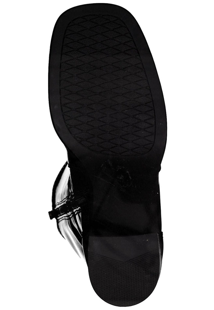 Marco Tozzi Stiefel Leder/Synthetik Schwarz Warmfutter